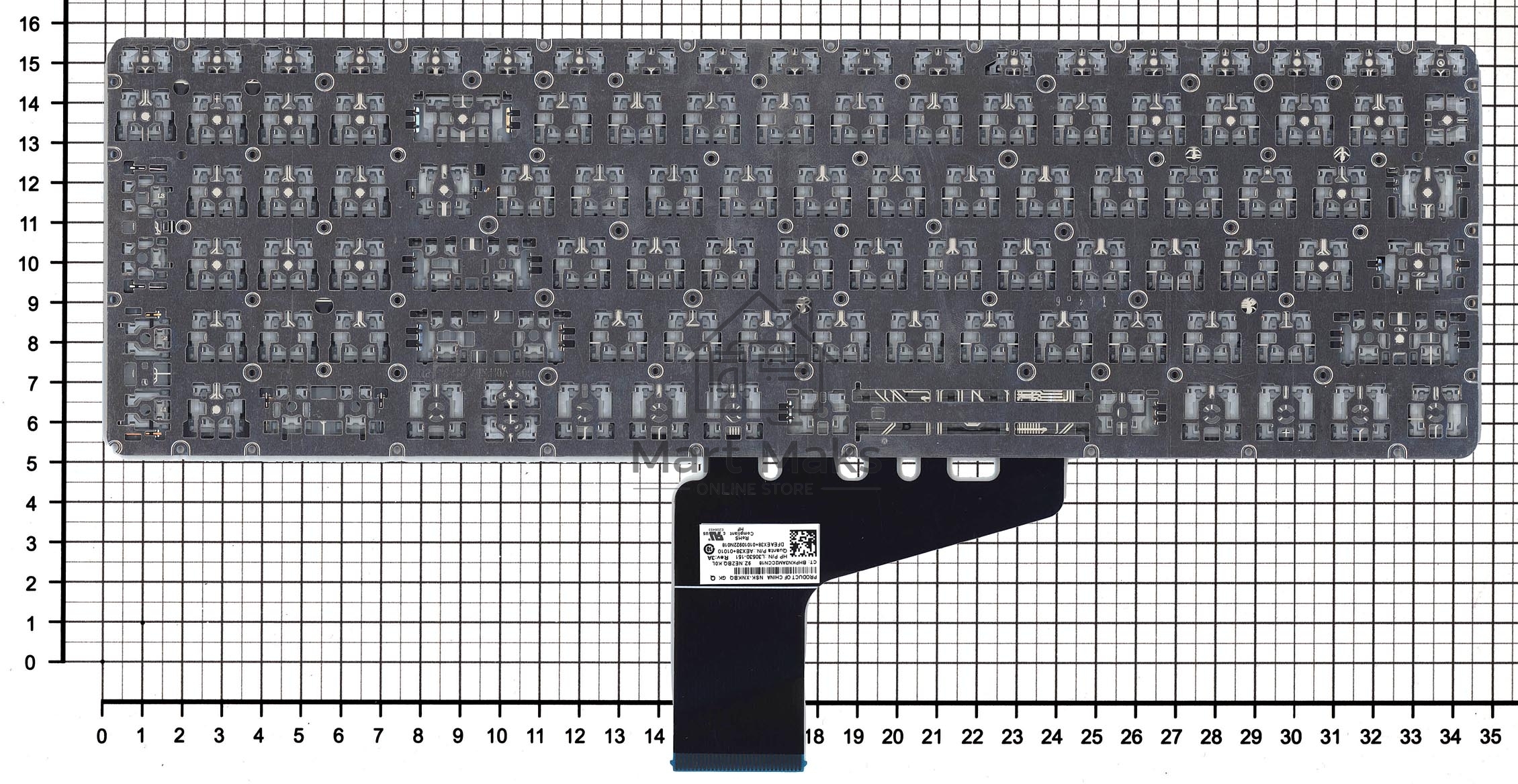 Клавиатура для ноутбука HP Omen 15-DH черная