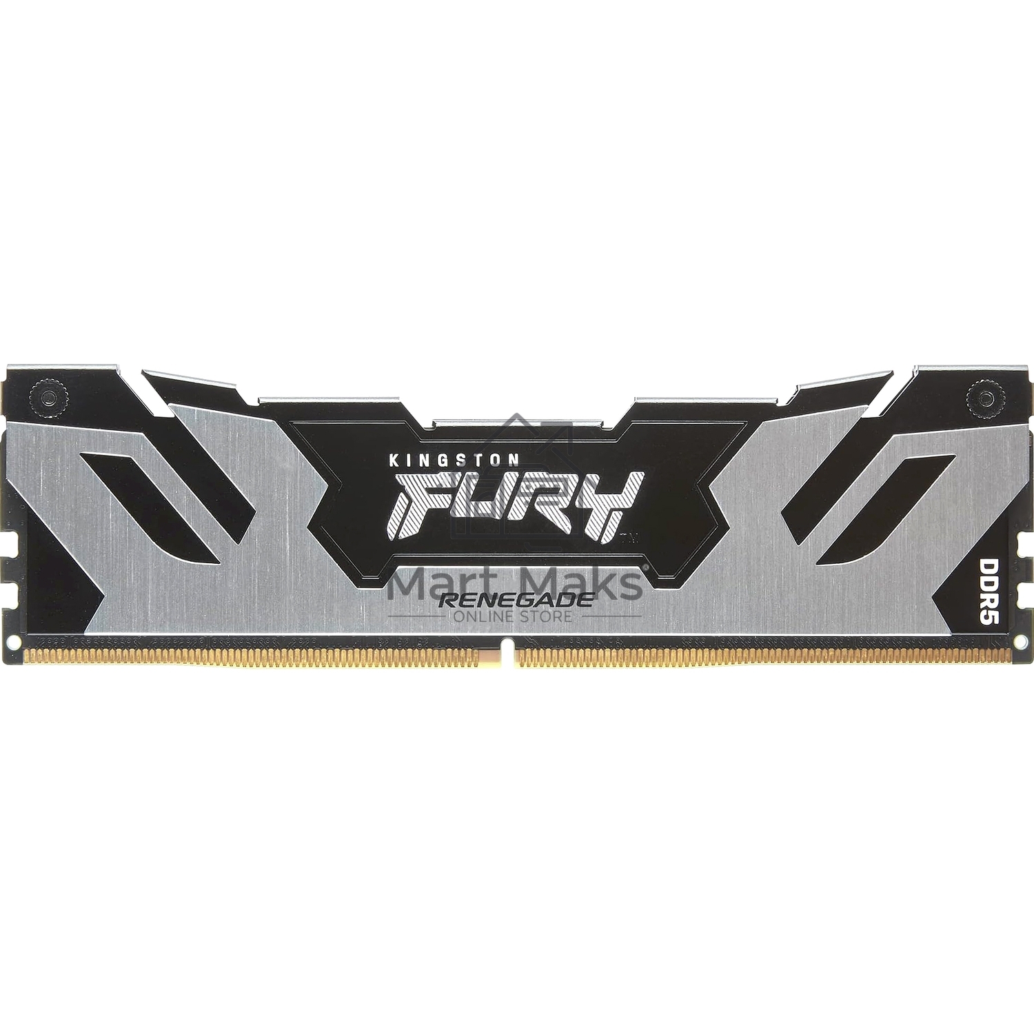 Оперативная память Kingston Fury Renegade, DDR5, 32GB (2x16GB), 7600MHz, CL38, DIMM, с радиаторами, серебристый/черный