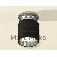 Светильник Ambrella Light XS6302122 SBK/PSL черный песок/серебро полированное MR16 GU5.3 (N6903, C6302, N6112)