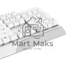 Клавиатура проводная MSI Vigor GK30 белый USB Multimedia for gamer LED (подставка для запястий)