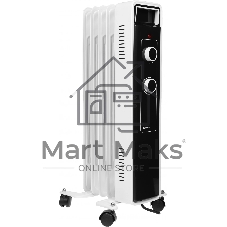 Обогреватель масляный Centek CT-6221-5 (5 секций) белый, 400/600/1000 Вт, 12,5 м2, 3 режима, термостат