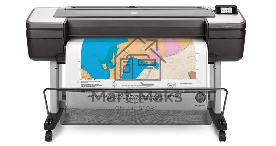 Плоттер струйный HP DesignJet T1700dr 44-in Printer (W6B56A), A0, цветной, 44