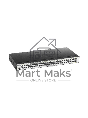 Коммутатор D-Link DGS-3000-52X/B2A,L2 Managed Switch with 48 10/100/1000Base-T ports and 4 10GBase-X SFP+ ports.16K Mac address, 802.3x Flow Control, 4K of 802.1Q VLAN, VLAN Trunking, 802.1p Priority Queues, T