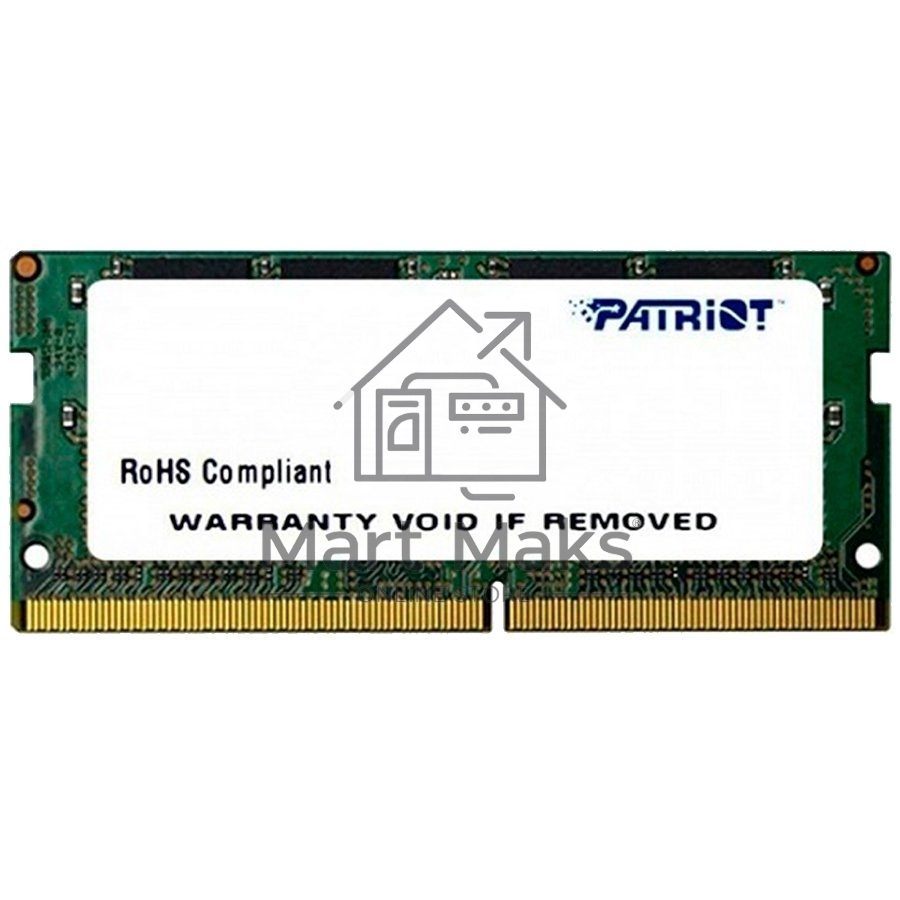 Оперативная память Patriot Signature, DDR4, 4GB (1x4 GB), 2400 MHz, CL17, SO-DIMM