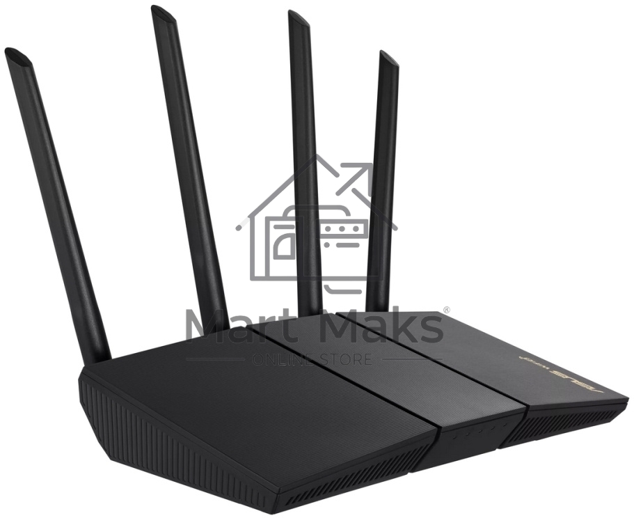 Роутер беспроводной Asus RT-AX57 AX3000 10/100/1000BASE-TX черный