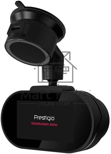 Видеорегистратор Prestigio RoadRunner 460W, 3.0'' IPS (854x480) touch screen display, WQHD 2.5K 2560x1440@30fps, Mstar SSC8629Q, 5 MP CMOS Sony Starvis IMX335 image sensor, 5 MP camera, 140° Viewing Angle, Wi-Fi, USB Type-C, Supercapacitor, Night Vision, 