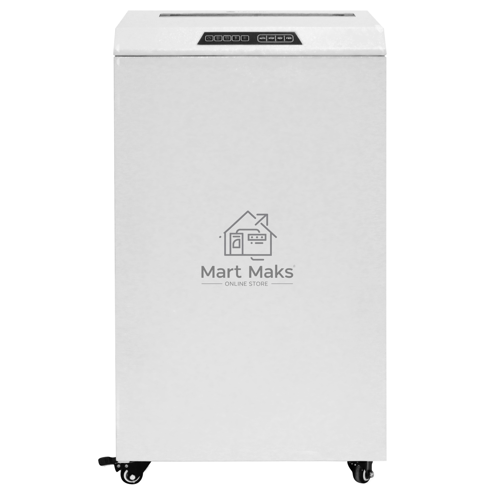 Шредер ГЕЛЕОС УО90-5, DIN P-5 (4 ур-нь секр.), фрагмент 1,9х15мм, 18-21 лист (70г/м2), CD/пл.карты/скрепки/скобы, 90 литров