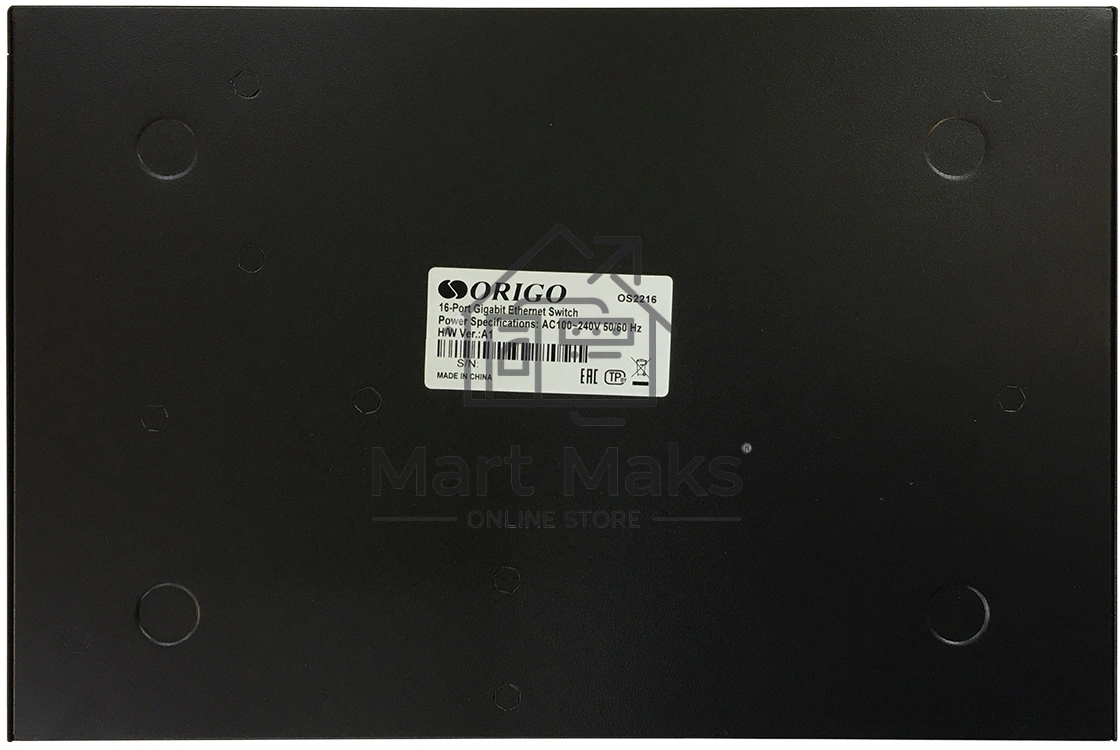 Коммутатор ORIGO Unmanaged Switch, 16x1000Base-T, 19 Rackmount Kit