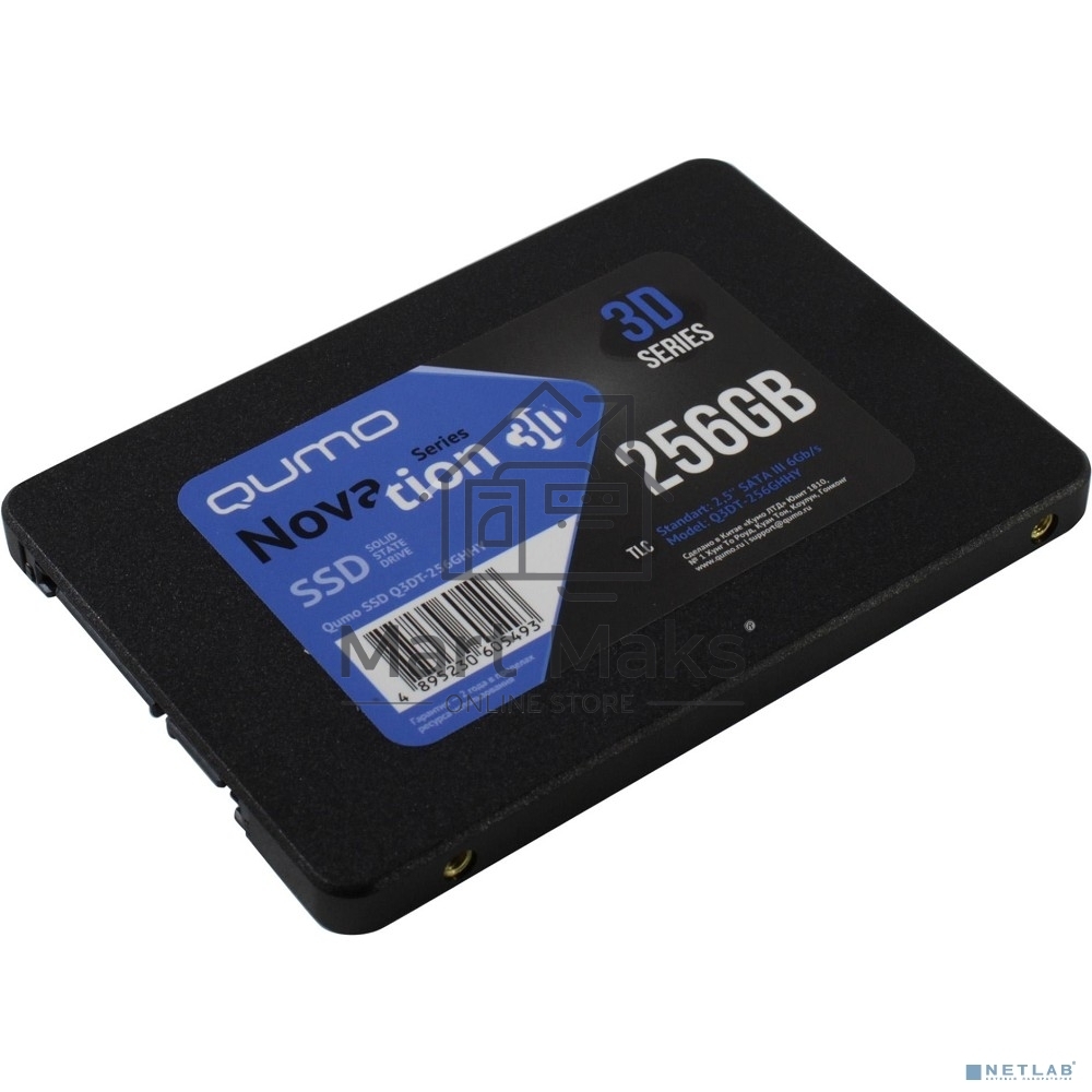 Накопитель SSD QUMO Novation 3D, 256Gb, 2.5