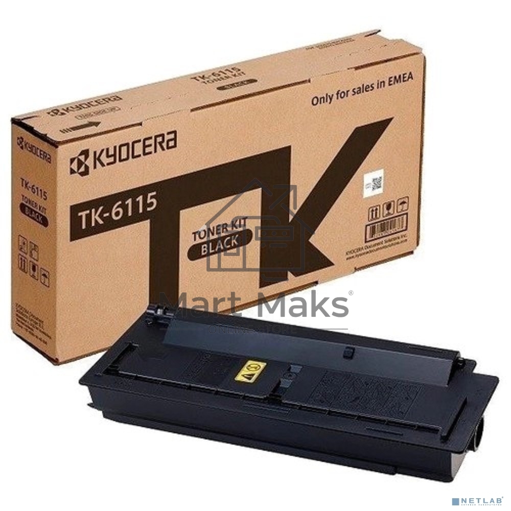 Картридж лазерный Kyocera TK-6115 (1T02P10NL0) черный для M4125idn/M4132idn 15000 стр.