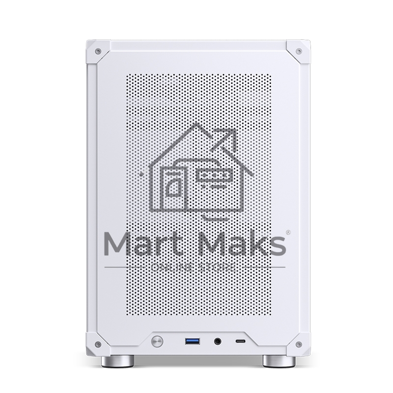 Корпус без блока питания Case JONSBO C6-ITX, Micro-Tower, no fan, 1xUSB-A 3.0 + 1xUSB-C 3.1, mDTX, mITX White