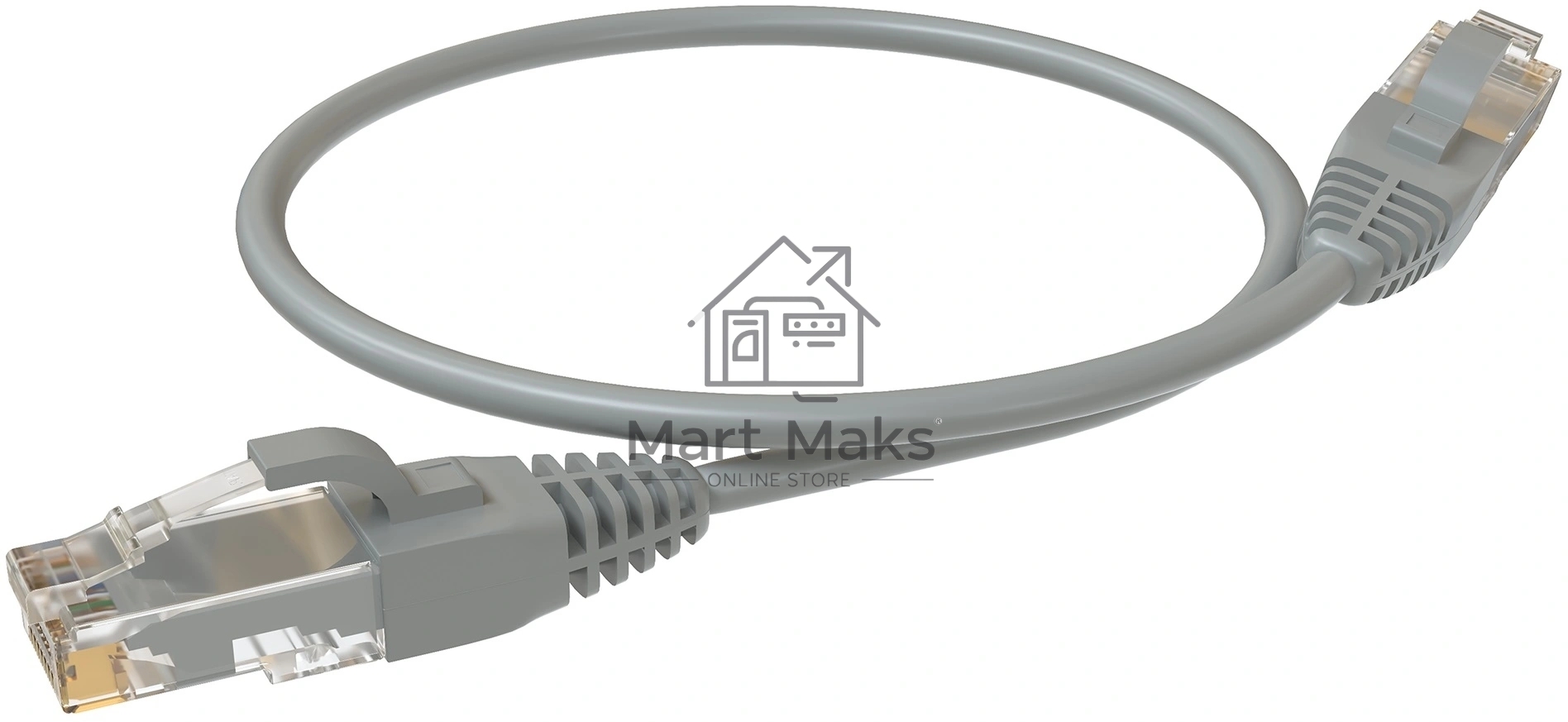 Патч-корд Sysmatrix PC 4545.5EU26.03LSZHGY U/UTP RJ-45 вил.-вилка RJ-45 кат.5E 0.3м серый LSZH
