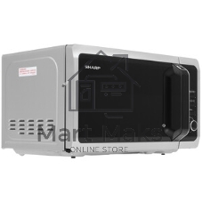 Микроволновая печь Sharp R-2852RSL серебристый, 20 л, 800 Вт, переключатели - кнопки, поворотный механизм