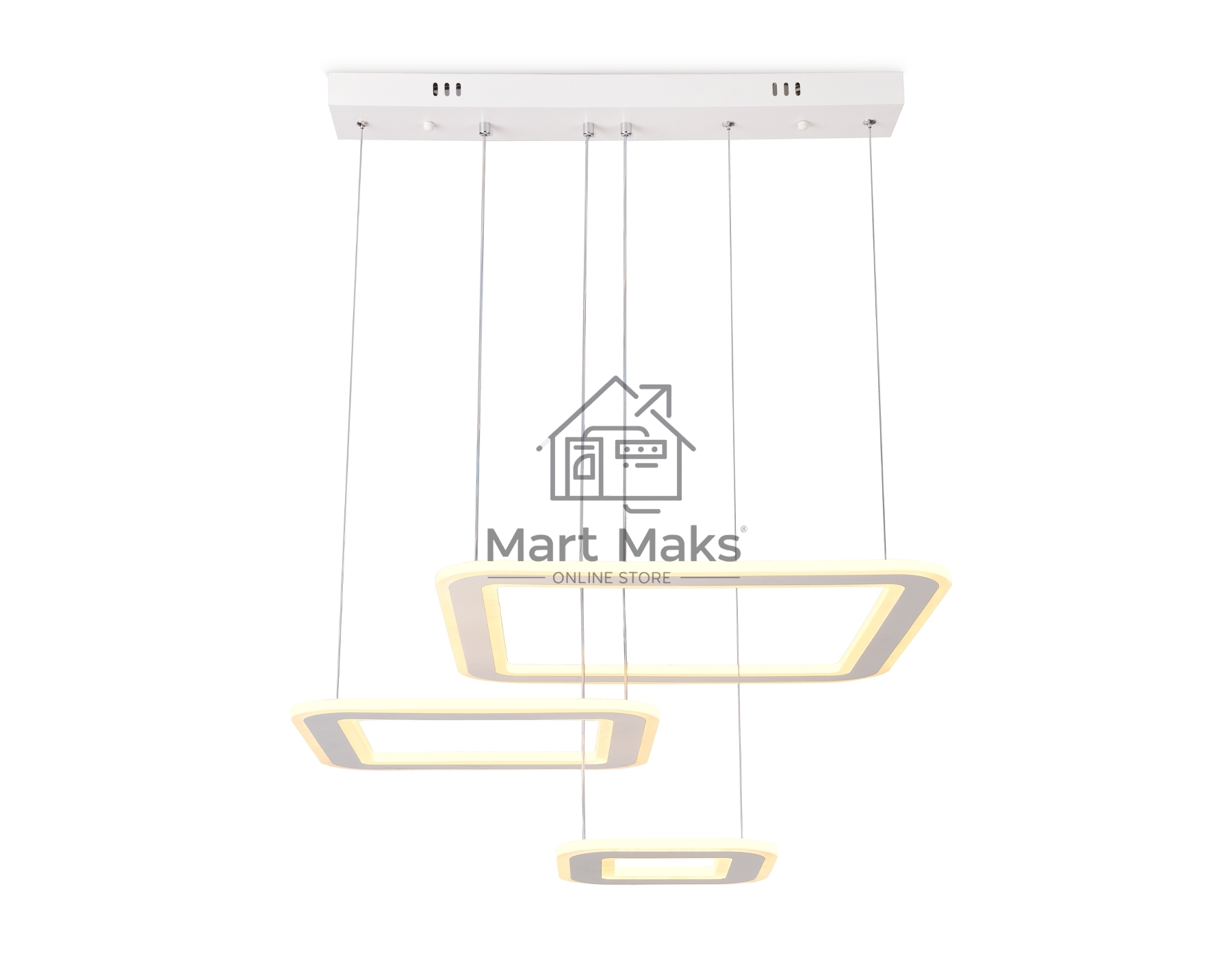 Светильник Ambrella light FA4329/3 WH белый 3000K/4200K/6400K 154W 650*460*590 (ПДУ РАДИО 2.4G)