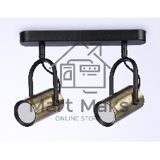 Светильник Ambrella light TA13194/2 BK/SB черный/бронза GU10/2 max 12W 260*100*195