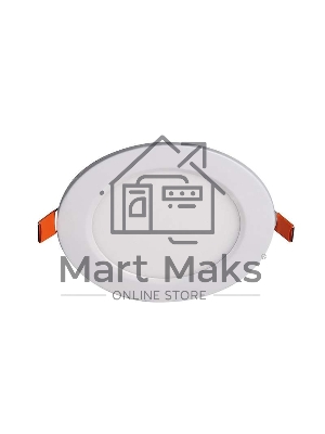 Светильник светодиодный ультратонкий встраив. PPL-R 6Вт 6500К IP40 WH d120мм круглый Jazzway 5008489A