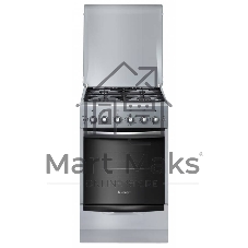 Плита газовая Gefest ПГ 5100-02 0068 серебристый, конфорок 4 шт, духовка 52 л, 50 см x 85 см x 58.5 см