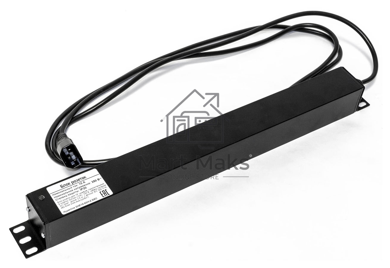 Hyperline SHE19-9SH-2.5IEC Блок розеток для 19