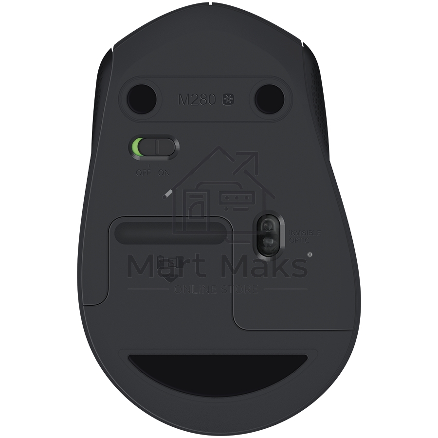 Мышь беспроводная Logitech M280 черный, 1000 dpi, радиоканал, USB, кнопки - 3
