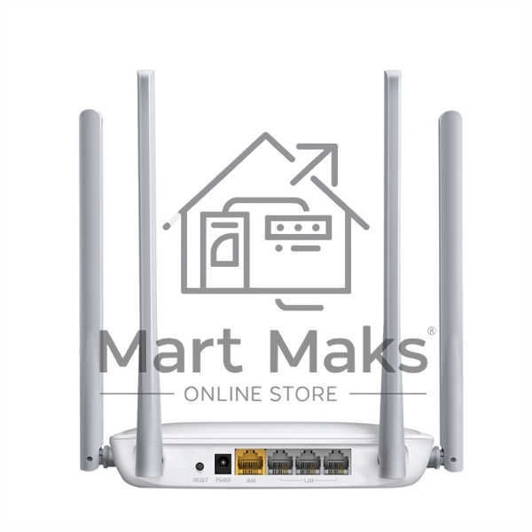 Беспроводный маршрутизатор Mercusys MW325R, 300Мбит/с,4 порта 100 Мбит/с, 4 фиксированных антенны