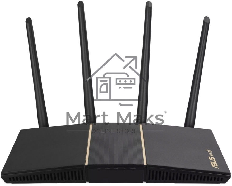 Роутер беспроводной Asus RT-AX57 AX3000 10/100/1000BASE-TX черный