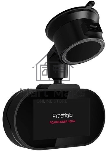 Видеорегистратор Prestigio RoadRunner 460W, 3.0'' IPS (854x480) touch screen display, WQHD 2.5K 2560x1440@30fps, Mstar SSC8629Q, 5 MP CMOS Sony Starvis IMX335 image sensor, 5 MP camera, 140° Viewing Angle, Wi-Fi, USB Type-C, Supercapacitor, Night Vision, 
