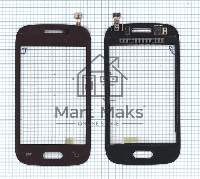 Сенсорное стекло (тачскрин) для Samsung Galaxy Young GT-S6310 GT-S6312 красное