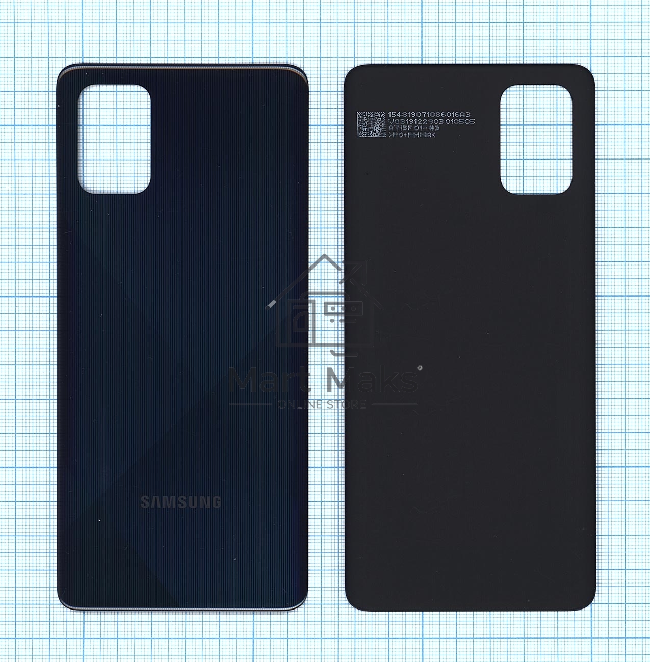 Задняя крышка для Samsung A715F Galaxy A71 (2019) черный