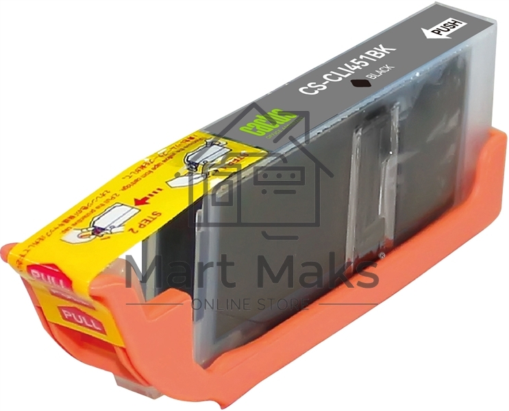 Картридж струйный Cactus CS-CLI451BK черный (10,2 мл) для Canon MG 6340/5440/IP7240