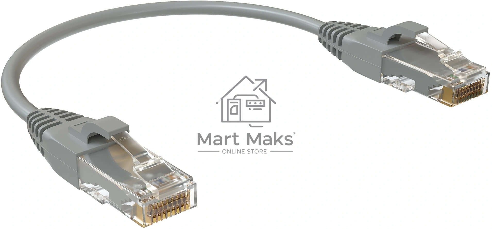 Патч-корд Sysmatrix PC 4545.5EU26.015LSZHGY U/UTP RJ-45 вил.-вилка RJ-45 кат.5E 0.15м серый LSZH