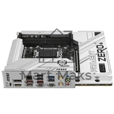 Материнская плата MSI B650M PROJECT ZERO, AM5, AMD B650, 4xDDR5, 4xSATA, 2xM.2, 1xPCIe 4.0 x16, 1xPCIe x1, 1xDP, 1xHDMI, 1x 2.5Gb LAN, 2xUSB-A 2.0, 2xUSB 3.2 Gen 1, 3xUSB 3.2 Gen 2, 3x3.5 мм, 7.1, mATX