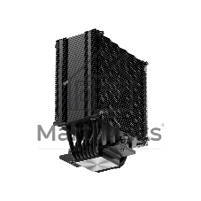Кулер для процессора PCCooler RZ700D BK (270W, 4-pin PWM, 159.5mm, Al/Cu, 7x6mm, 2x120mm, 79.8CFM, 35.9dBA, 2400RPM, S: 1851/1700/1200/115X, AM5/AM4, black)
