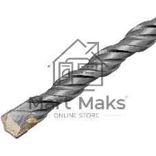 Бур по бетону Denzel двойная спираль, Cobalt W-tip, 10x160 мм, SDS PLUS