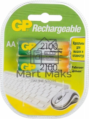 Аккумулятор GP 210AAHC AA NiMH 2100mAh (2шт) Аккумулятор GP 210AAHC AA NiMH 2100mAh (2шт)