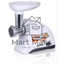 Мясорубка электрическая Centek CT-1609 белый, 1550 Вт, 2 кг/мин, реверс, защита от перегрузки, насадки - 2