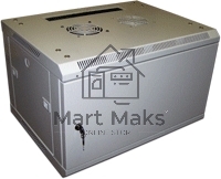 Шкаф настенный 2, 15U 600x600,  дверь металл