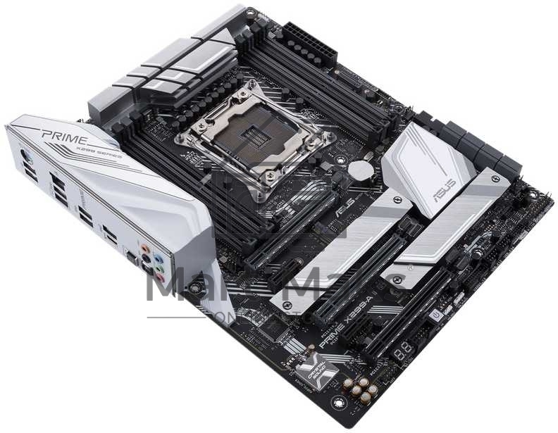 Материнская плата ASUS PRIME X299-A II, LGA 2066, Intel X299, 8xDDR4, 8xSATA, 3xM.2, 1xPCIe 3.0 x8, 2xPCIe 3.0 x16, 2xPCIe x1, 1x 1Gb LAN, 1xUSB 3.2 Gen 2, 2xUSB 3.2 Gen 1, 2xUSB 2.0, 5x3.5 мм, 7.1, ATX