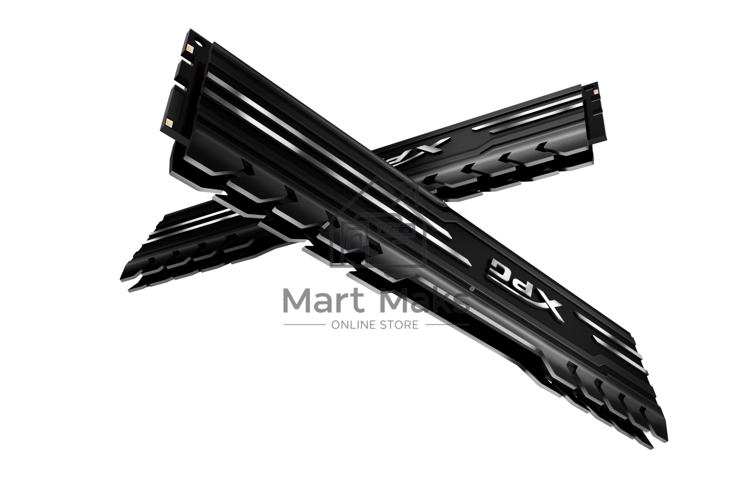 Оперативная память XPG Gammix D10, DDR4, 32GB (2x16GB), 3600MHz, CL18, UDIMM, с радиатором, черный