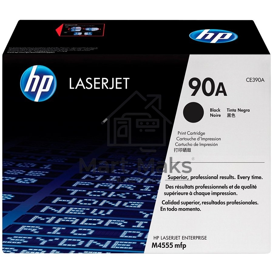 Картридж лазерный HP CE390A черный LJ M4555MFP/LJ 601n (10000стр.)