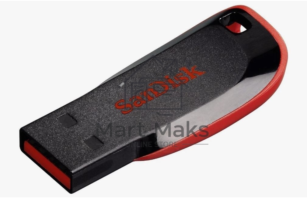 Флешка USB R/W R/W Sandisk 64Gb Cruzer Blade SDCZ50-064G-B35 USB2.0 черный/красный