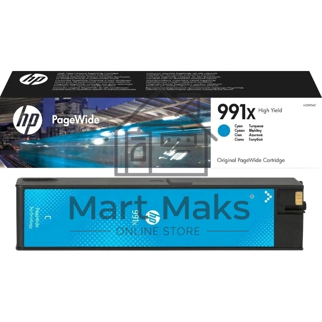 Картридж струйный HP 991X голубой PageWide Cartridge