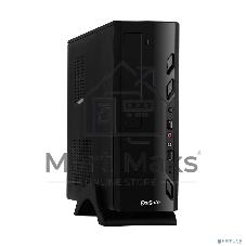 Компьютерный корпус ExeGate EX268693RUS Компьютерный корпус MiniITX ExeGate MI-208 Black, miniITX/mATX, (M300, 80мм), 2хUSB, Audio
