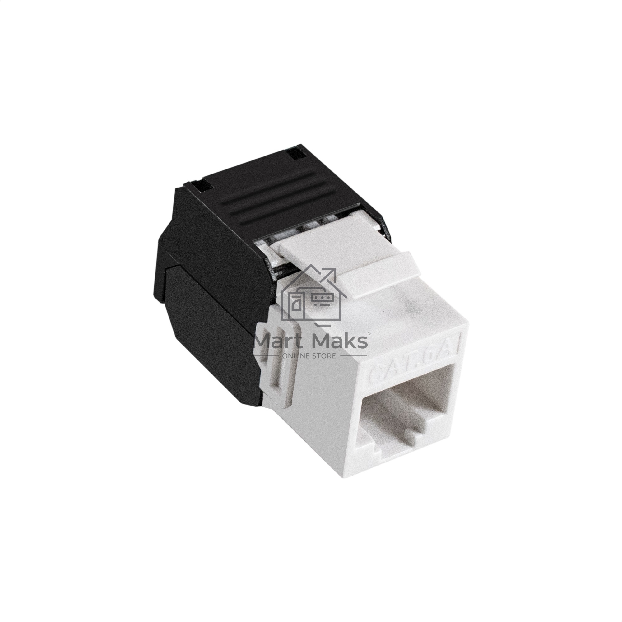 Модуль-вставка Keystone Jack RJ-45 ExeGate KJ-8P8C-U-C6A-180-TL (Кат.6A, неэкранированная, 180 градусов, IDC Toolless (без инструмента))