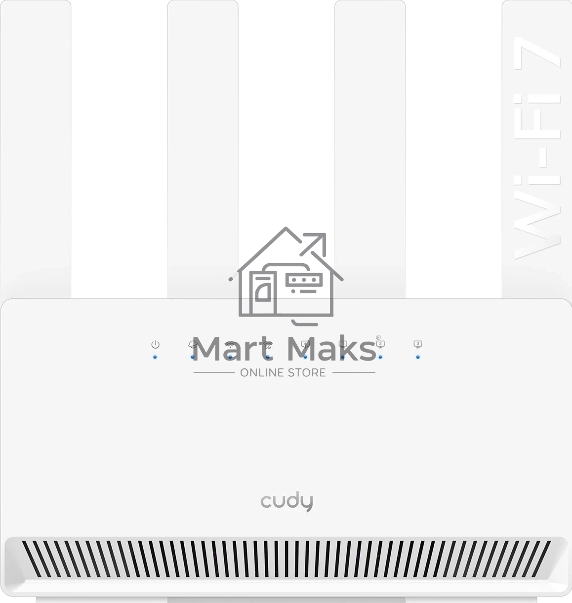 Маршрутизатор Cudy BE3600 Gigabit Dual Band Wi-Fi 7 Mesh Router, Chipset Broadcom, 802.11be/ax/ac/a/b/g/n, 2882Mbps at 5GHz + 688Mbps at 2.4GHz, 4 x 10/100/1000Mbps Ports, 4 x 5dBi fixed antennas, WiFi router/AP/ Repeater/WISP Mode, PPTP/L2TP/OpenVPN/Wire
