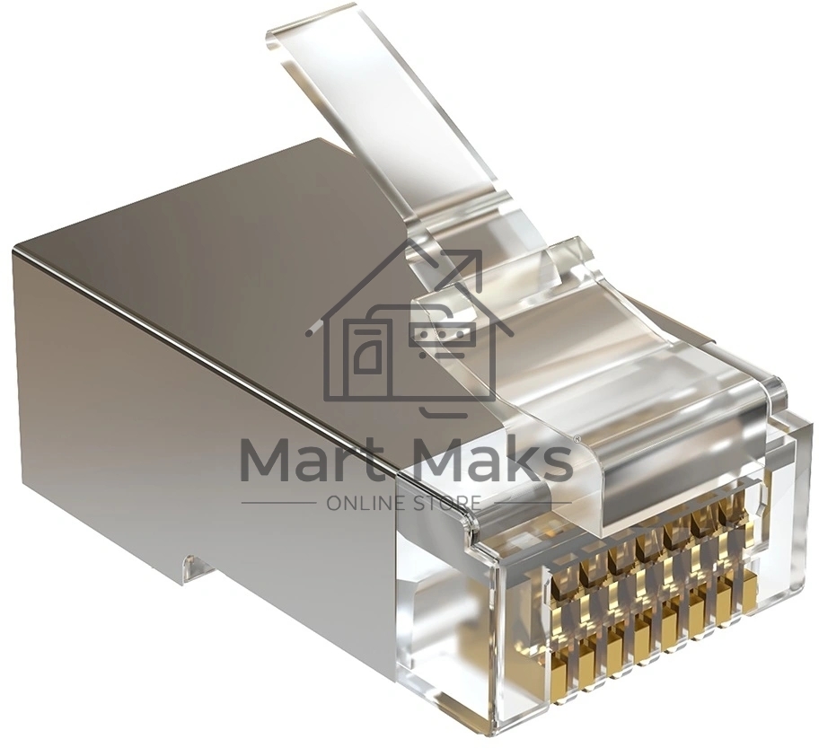 Коннектор Sysmatrix PLUG 8P8C5ES.UWRJ45 кат.5E STP прозрачный (упак.:100шт)