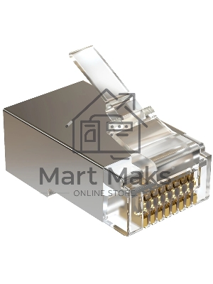 Коннектор Sysmatrix PLUG 8P8C5ES.UWRJ45 кат.5E STP прозрачный (упак.:100шт)
