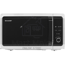 Микроволновая печь Sharp R-2852RSL серебристый, 20 л, 800 Вт, переключатели - кнопки, поворотный механизм