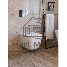 Инсталляция с унитазом комплект BAU IDEAL 6 в 1: унитаз подвесной безободковый торнадо Bau Dream 51х35, быстросъемное сиденье микролифт, кнопка смыва BAU Lightхром