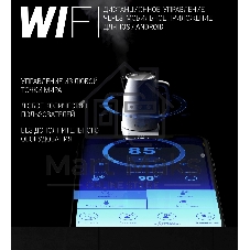 Чайник электрический Polaris PWK 1755CAD WIFI IQ Home 1.7л. 2150Вт белый (корпус: нержавеющая сталь)