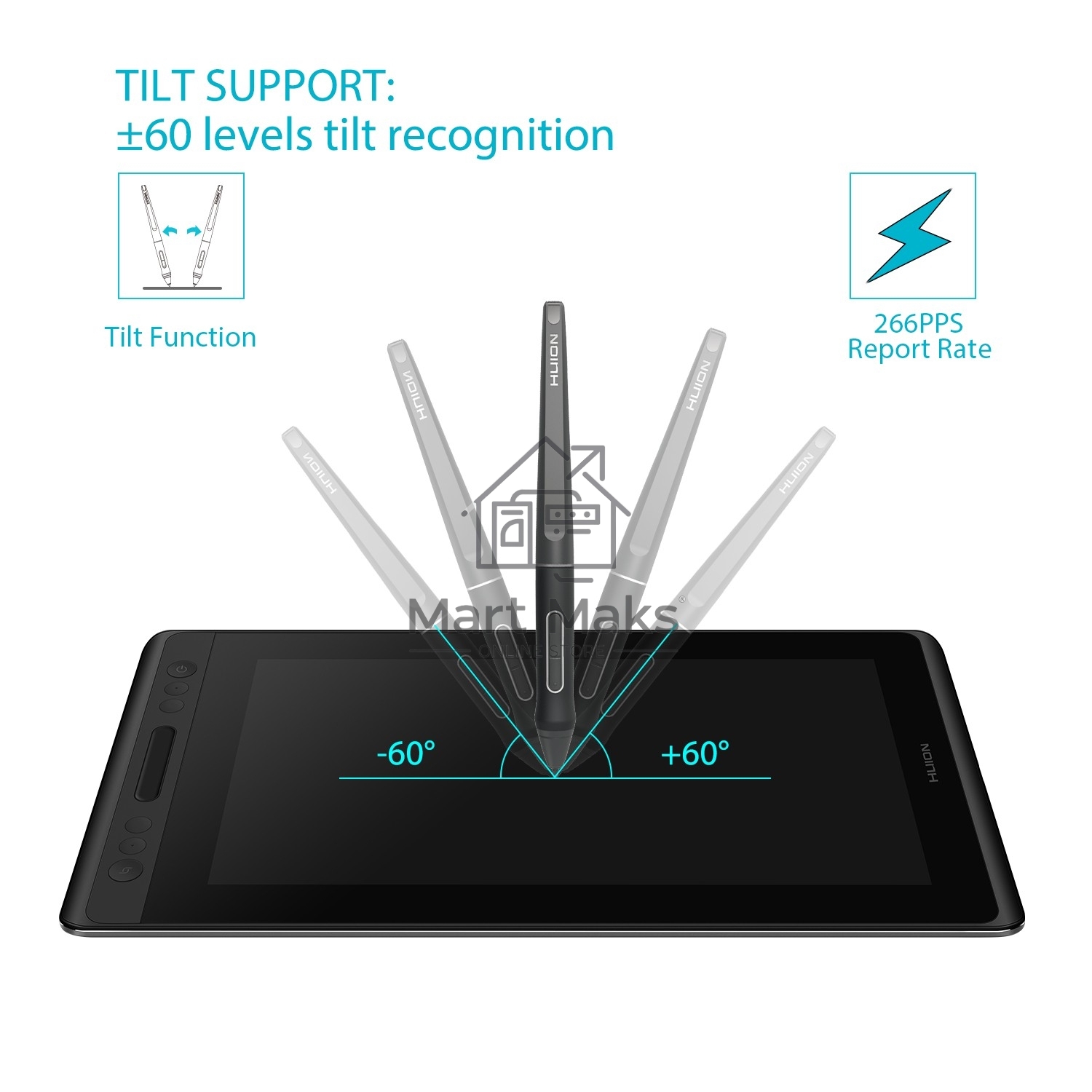 Интерактивный дисплей Сенсорный монитор Huion KAMVAS Pro 12